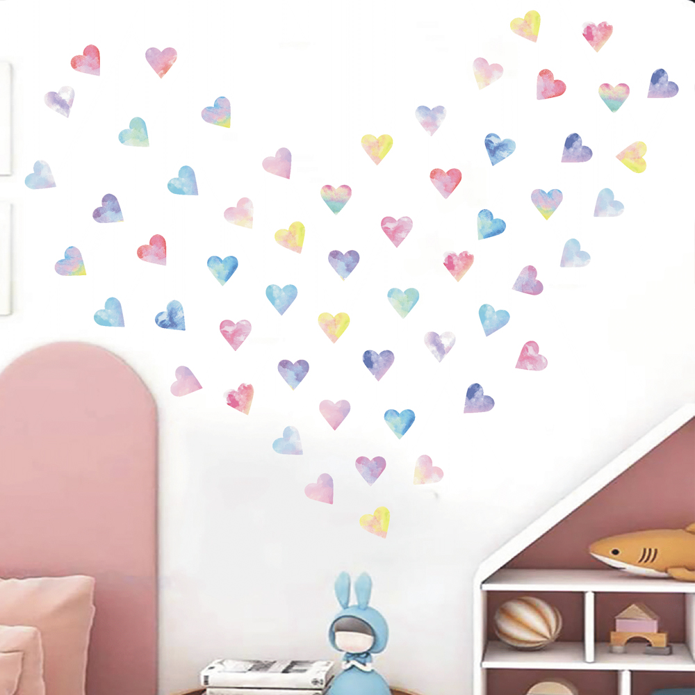 Colorful Hearts Couple Wall St - Kitchen Appliances Design review and price