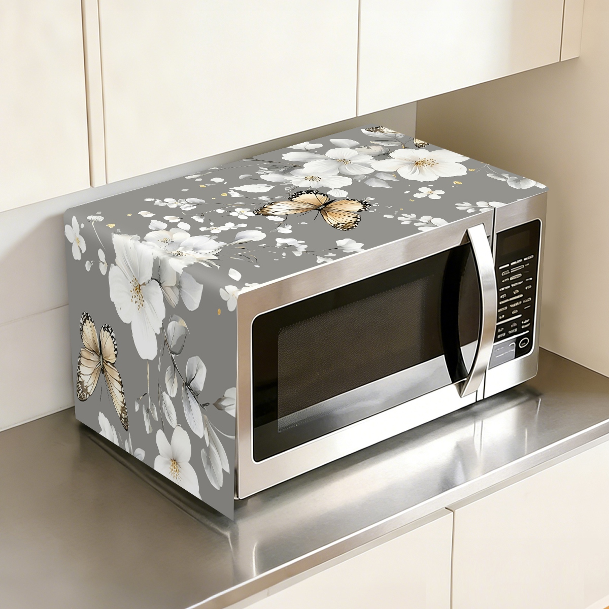 1pc  White Flower Microwave Du - Kitchen Appliances Design review and price